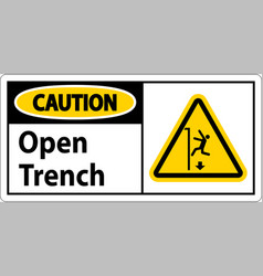 Caution Sign Open Trench