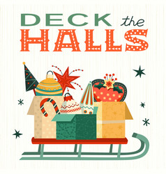 Deck Halls Festive Christmas Ornaments