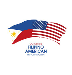 October Is Filipino American History Month Icon