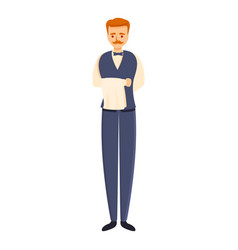 Service Butler Icon Cartoon Style