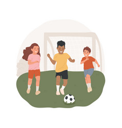 Soccer Camp Isolated Cartoon