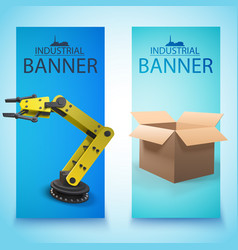 Two Isolated Industrial Banner Set