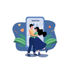 Couple Finding A Perfect Match On Online Dating