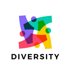 Diversity People Team Family Colorful Logo Icon