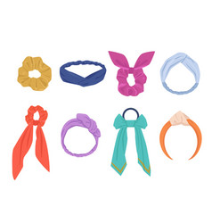 Elegant Hair Ties And Hoops Set Fashionable