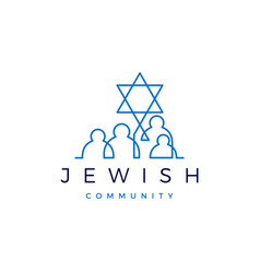 Jewish Community People Family Logo Icon