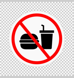 Do Not Eat And Drink Icon Or No Food