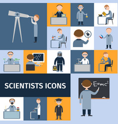 Scientists Icon Set