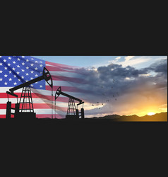 Usa Oil Industry Concept