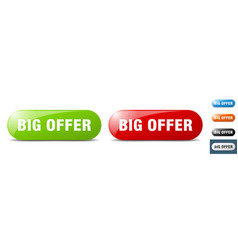 Big Offer Button Key Sign Push Button Set