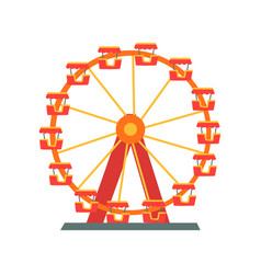 Colorful Ferris Wheel From Amusement Park