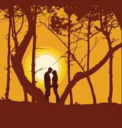 Couple And Sunset