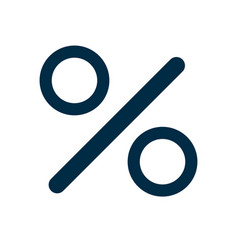 Simple Percentage Sign Or Tax Rate