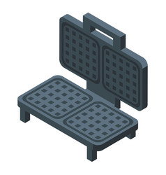 Cake Waffle Maker Icon Isometric Food Machine