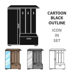 Vestibule Wardrobe Icon In Cartoon Style Isolated