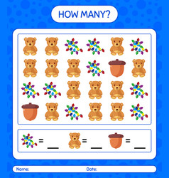 How Many Counting Game With Christmas Icon