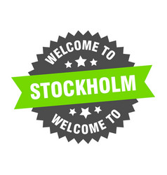 Stockholm Sign Welcome To Green Sticker