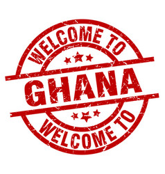 Welcome To Ghana Red Stamp