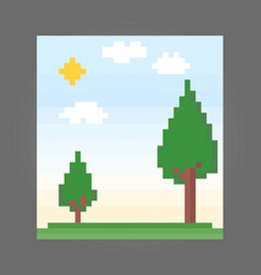 8 Bit Pixel Scenery Pixel Hills