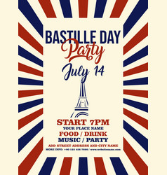 Bastille Day Party Poster Flyer Design