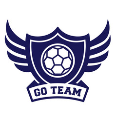 Go Team Handball Wings Badge