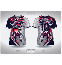 Eps Jersey Sports Shirt Blue Red Broken Glass