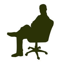 Executive Sitting Silhouette 1