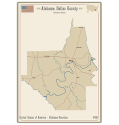 Map Dallas County In Alabama