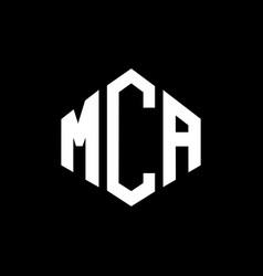 Mca Letter Logo Design With Polygon Shape