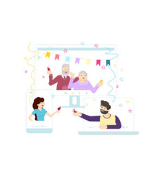 People Have Online Birthday Party