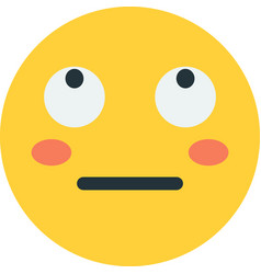 Confused Face Emoji In Minimal Style