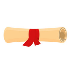 Diploma Roll Icon Cartoon Award