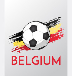 Soccer Brush Flag Belgium