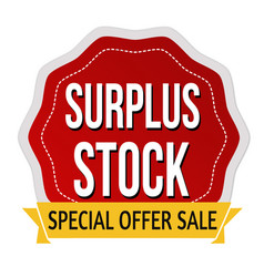 Surplus Stock Label Or Sticker