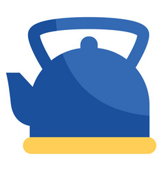 Winter Teapot On A White Background