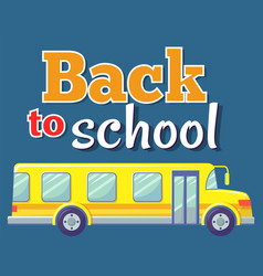 Back To School Bus For Kids Pupil Transportation