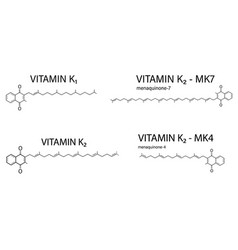 Chemical Structure Vitamin K1 And K2