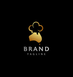 Simple Australian Chef Logo Design