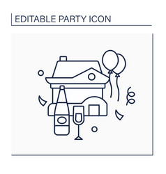 Housewarming Line Icon