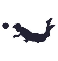 Soccer Player Heads Ball