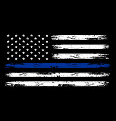 Us Police Flag - American