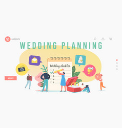 Couple Planning Wedding Landing Page Template