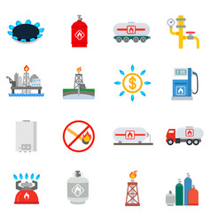 Gas Industry Icon Set Production