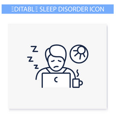 Narcolepsy Line Icon