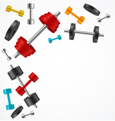 Realistic 3d Detailed Gym Equipment Dumbbell