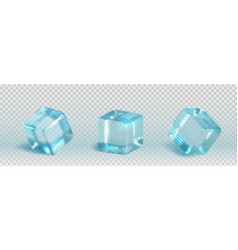 3d Water Ice Cube Piece Isolated Realistic