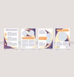 Book Store And Cafe Advertisement Blank Brochure