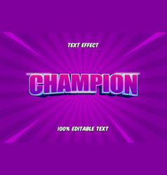 Champion Editable Text Effect