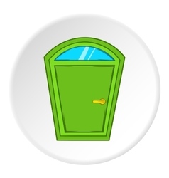 Door From House Icon Cartoon Style