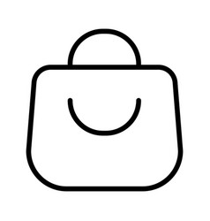 Shopping Bag Thin Line Icon